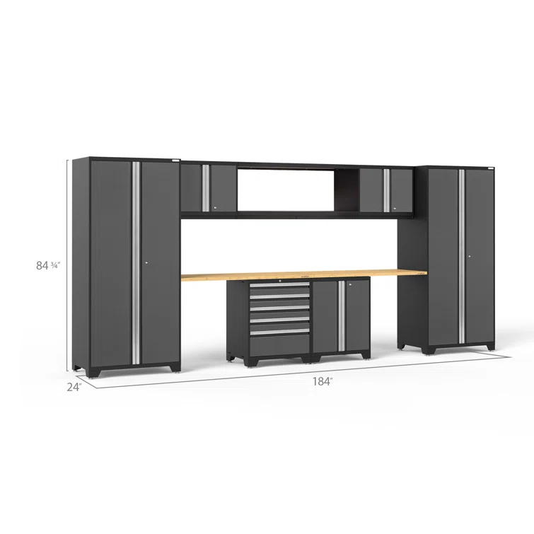 6 Piece Storage Cabinet Set
