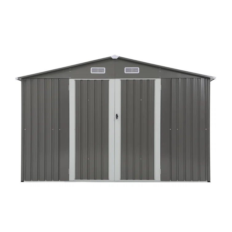 10 ft. W X 8 ft. D Metal Storage Shed