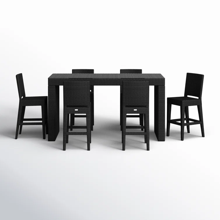 Oba 6 - Person Rectangular Outdoor Dining Set
