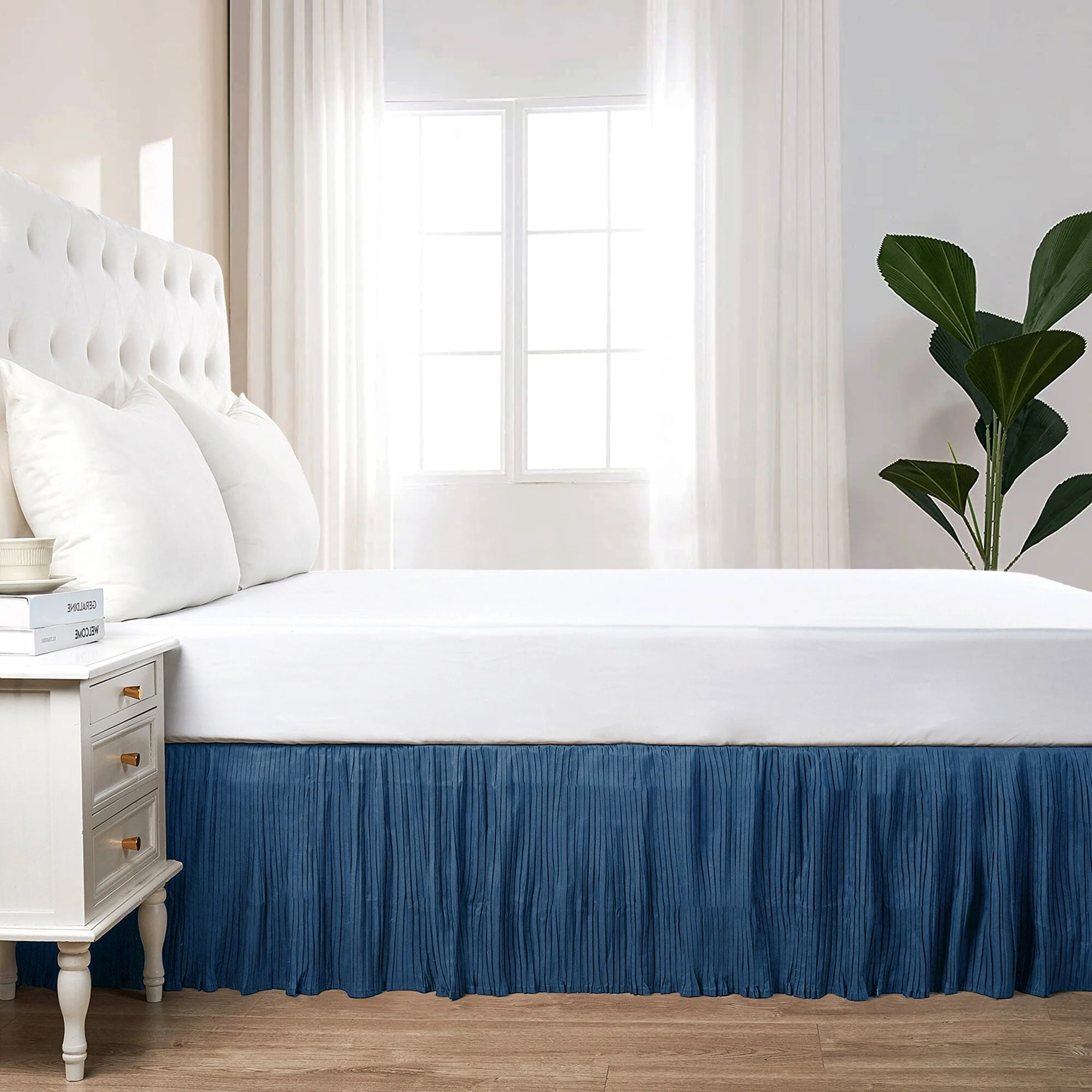 Serenta 18 Inch Drop Diamond Square Matching Bed Skirt