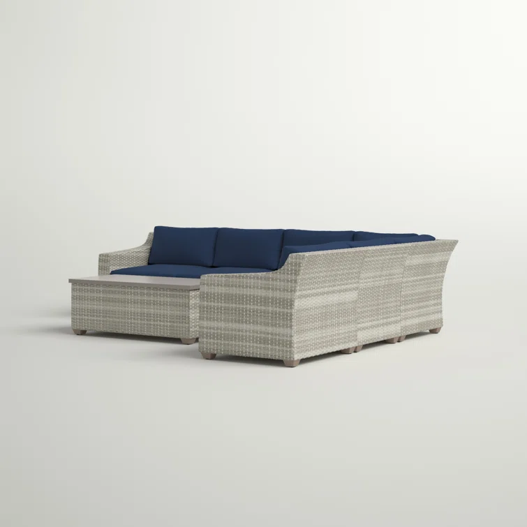Bannister 5 - Person Outdoor Seating Group with Cushions