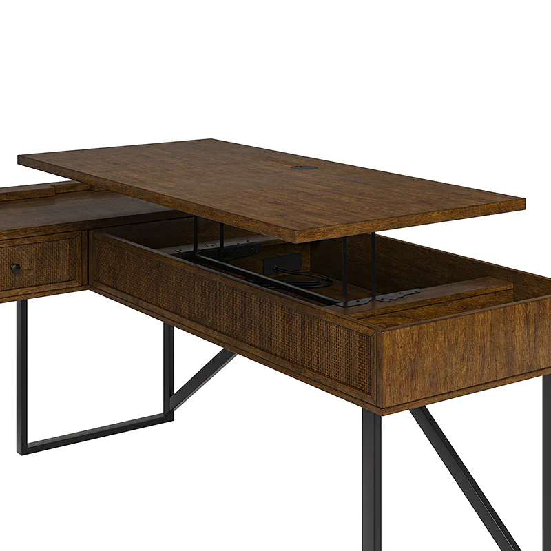 Bertrame L Shape Lift Top Office Desk