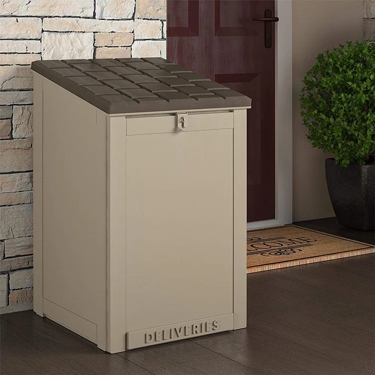 ColorLife 20.5'' W 45 Gallons Water Resistant Polypropylene Lockable Deck Box