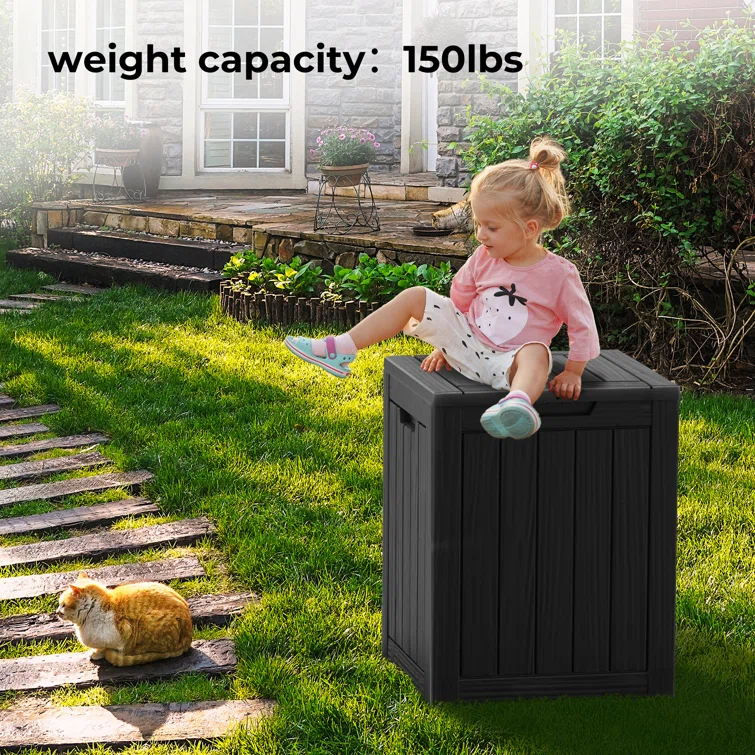 Emperic Design 18.11'' W 28 Gallons Water Resistant Resin Lockable Deck Box