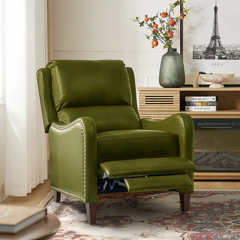 Deliat Genuine Leather Rocker Recliner