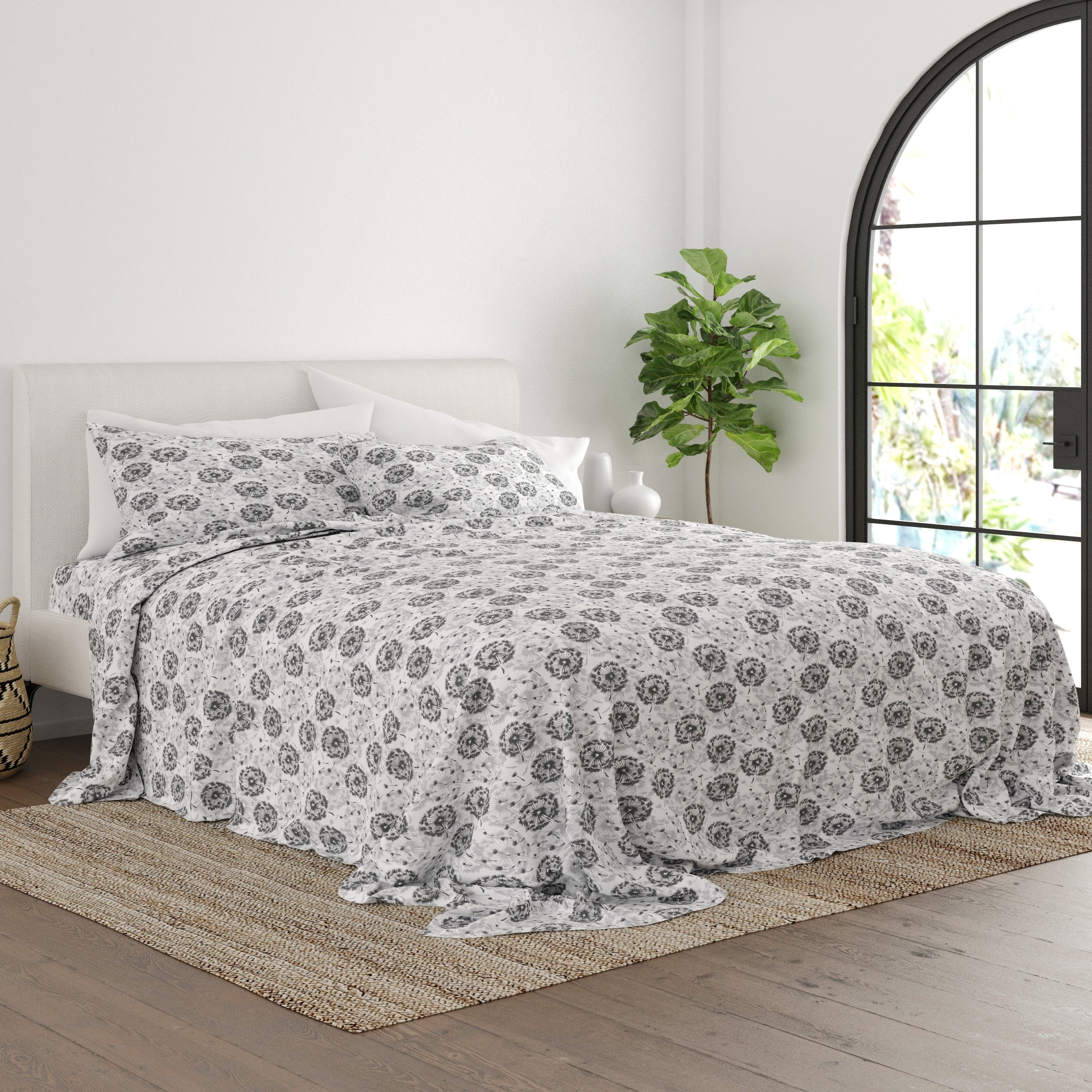 Becky Cameron Make a Wish Pattern 4 Piece Deep Pocket Bed Sheet Set