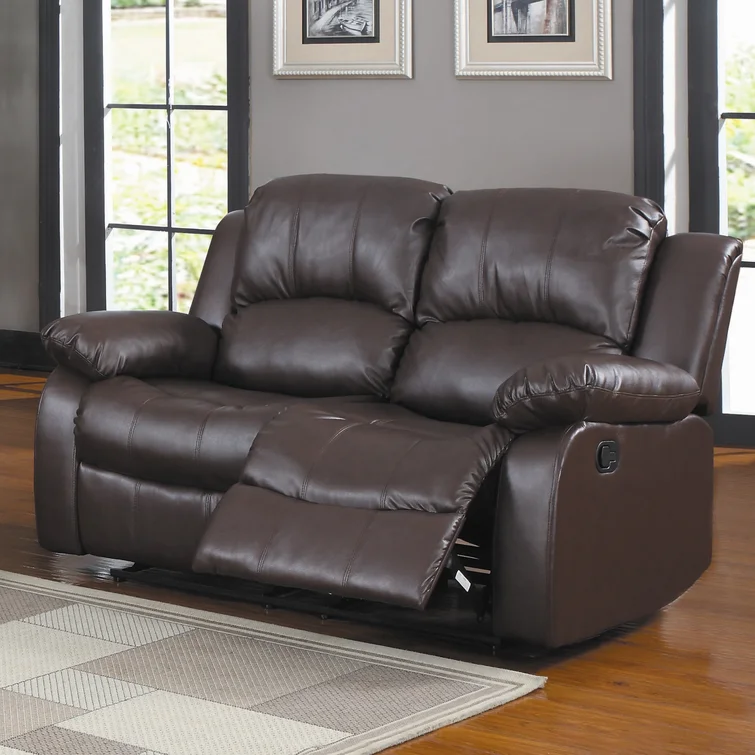 Mccubbin 60'' Faux Leather Reclining Loveseat