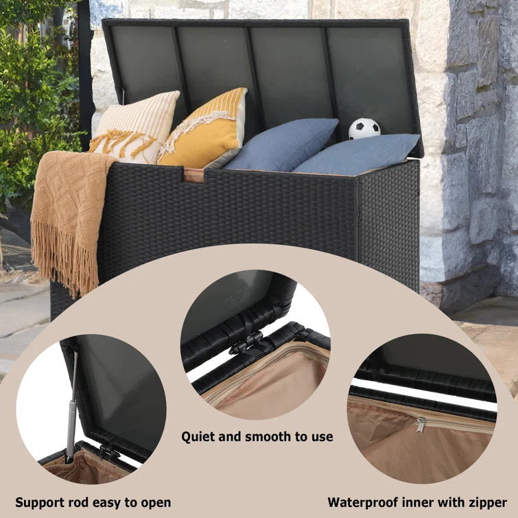 Sunsitt 50.87'' W 120 Gallons Water Resistant Deck Box