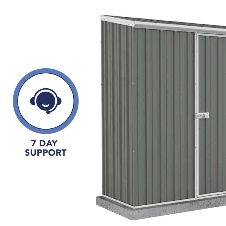 Space Saver 7 ft. W x 3 ft. D Metal Lean-To Storage Shed