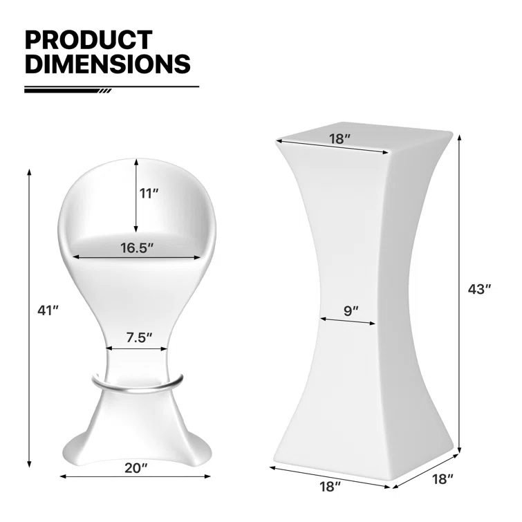 LED Light Up Bar Stool and Table Variable Chair Color Suitable for Bars
