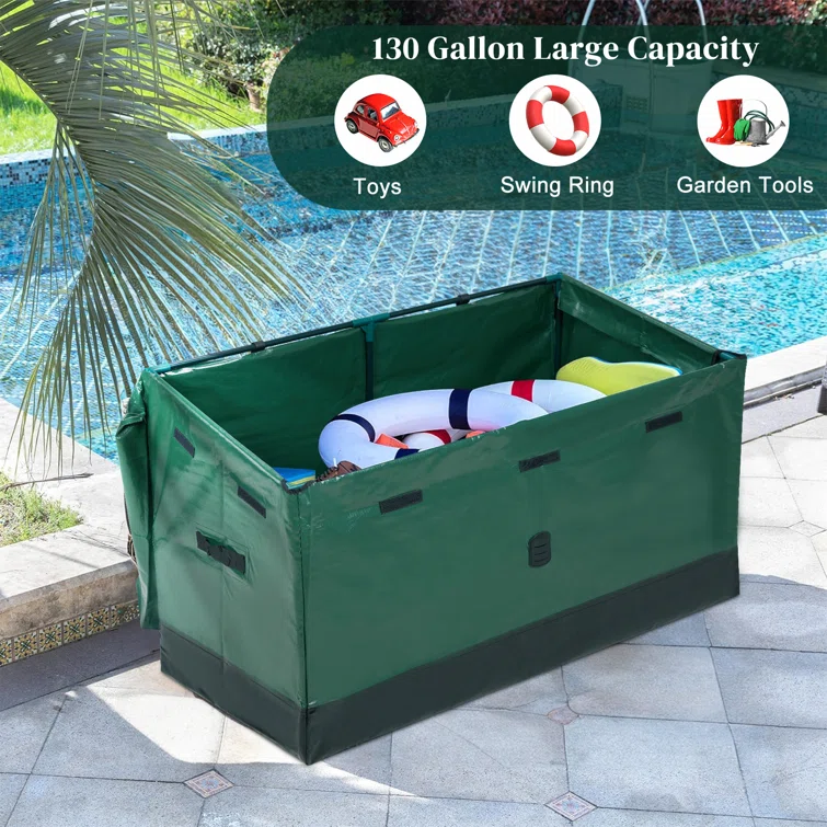 130 Gallon Portable Waterproof Camping Deck Box