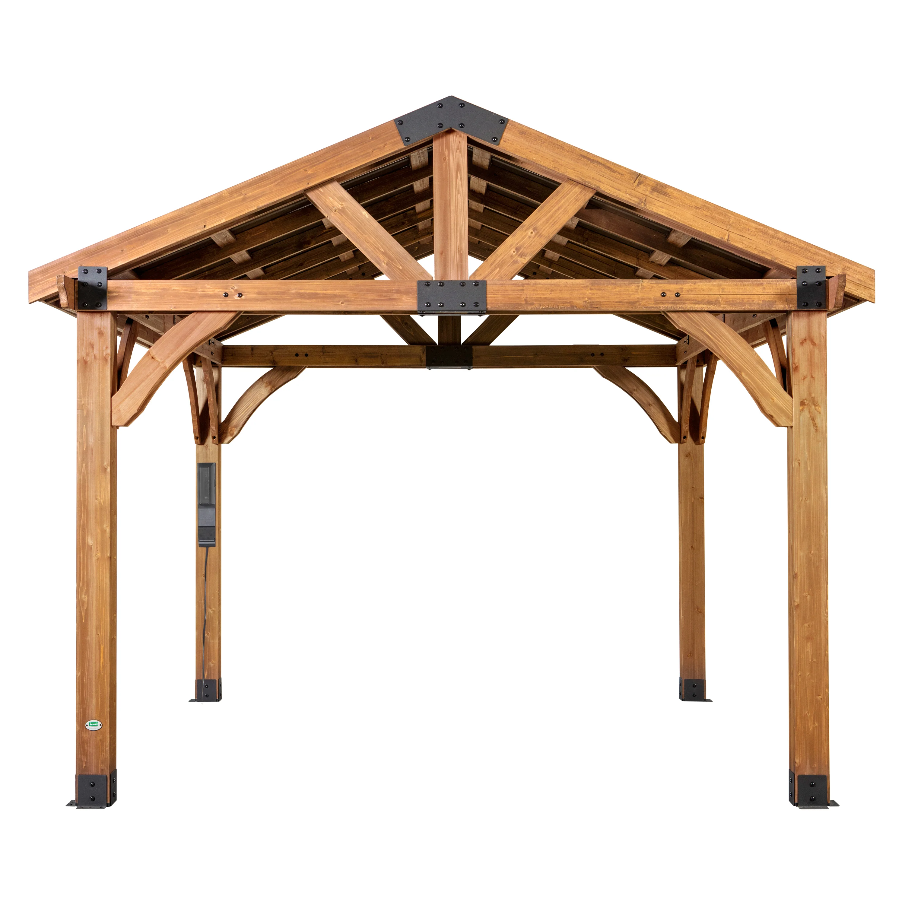 12x12 Arlington Gazebo with Electric - Lt Brown
