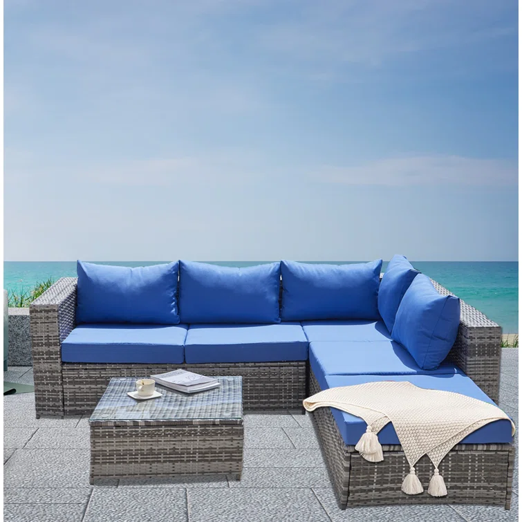 Salkeld Sectional Seating Group with Cushions