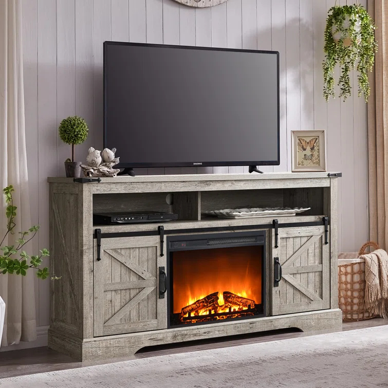 Farmhouse Highboy TV Stand with 23