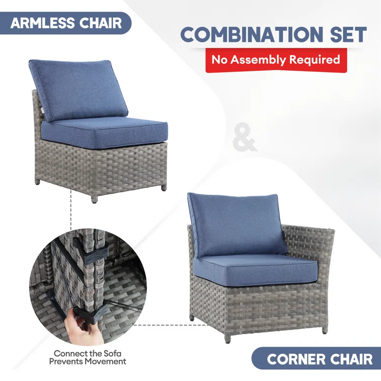 Maurey 6 - Person Outdoor Seating Group with Cushions