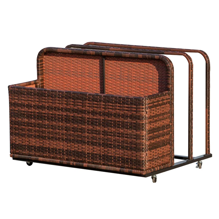 Outsunny 39.25'' W Deck Box with Wheels