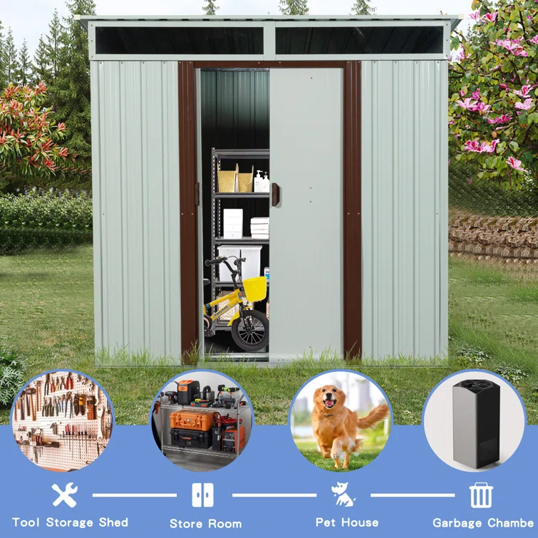 6 ft. x 5 ft. Metal Tool Shed