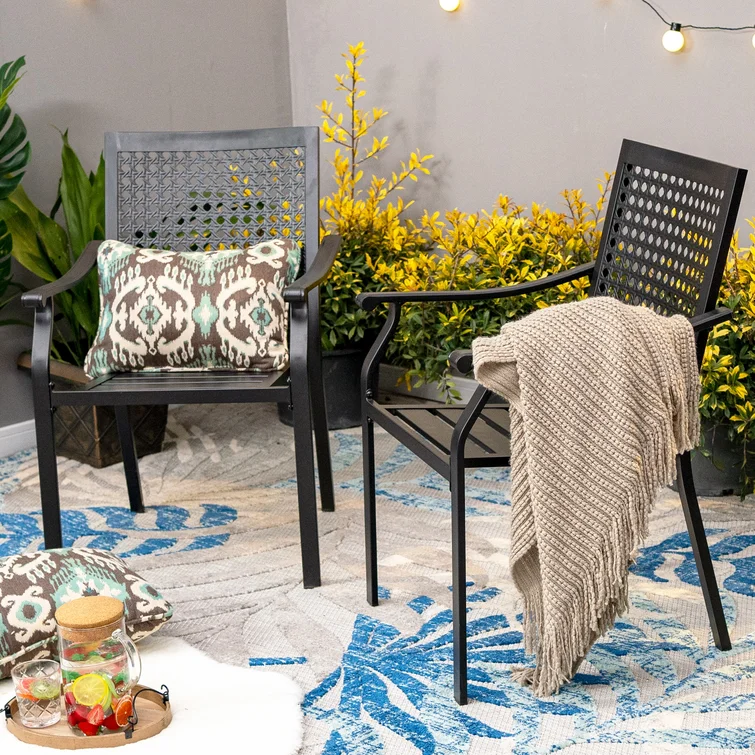 6 - Person Rectangular Outdoor Dining Set With Umbrella