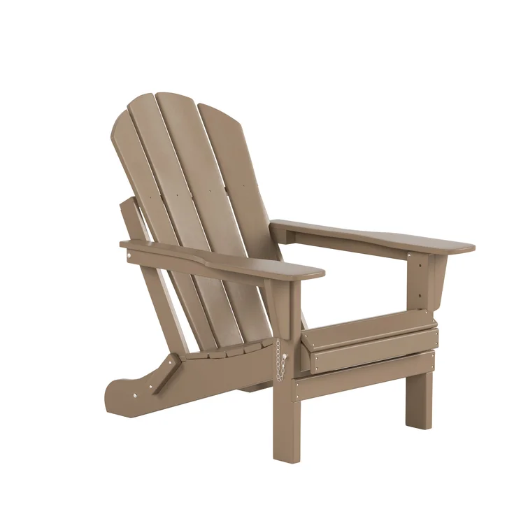Shavon 7-Piece Outdoor Patio Adirondack Chair And Coffee Table, End Table Conversation Set