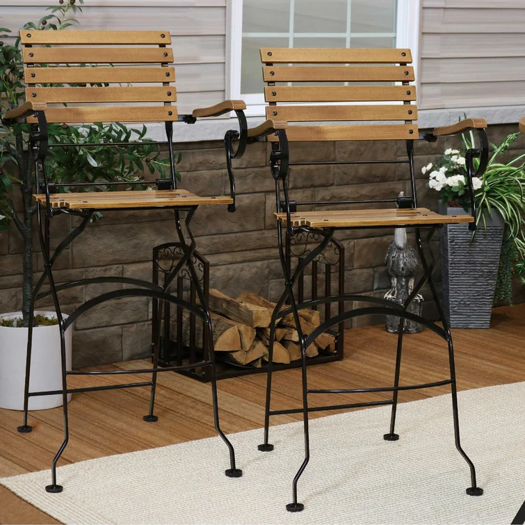 Manthey 2 - Person Round Outdoor Dining Set