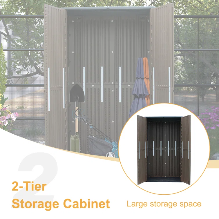 4 ft. W x 4 ft. D Metal Tool Shed