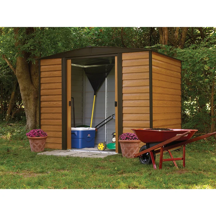 Woodridge 8 ft. W x 6 ft. D Metal Storage Shed