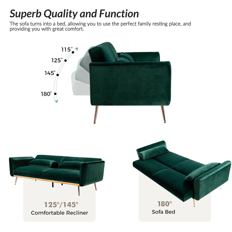 Maxwell 83'' Velvet Sofa