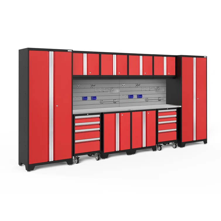 Bold Series 76.75'' H x 156'' W x 18'' D 12 Piece Garage Storage Cabinet Set