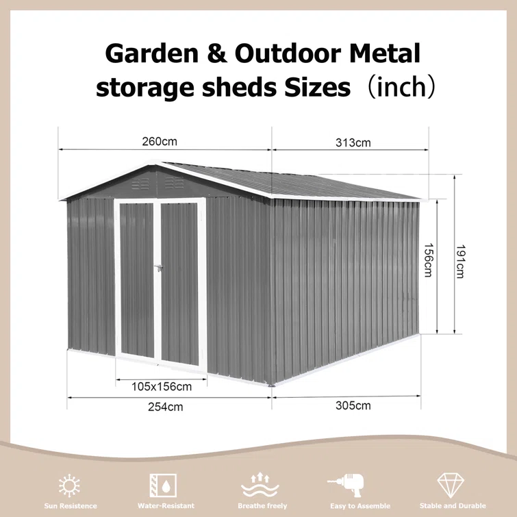 Metal Garden Storage Sheds for Outdoor Use