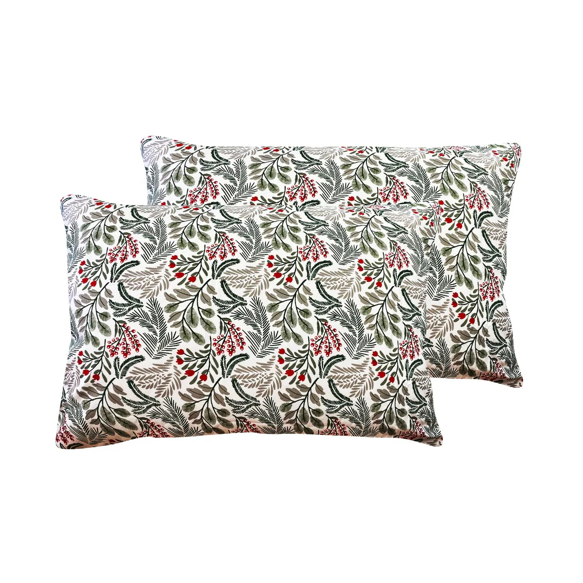 Pine Flower Pillowcase Pair