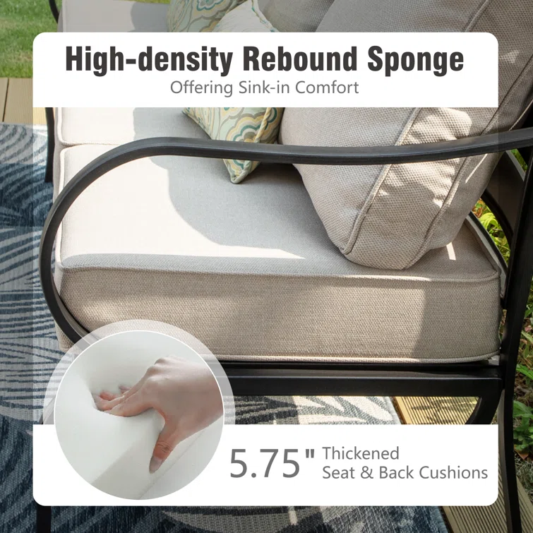 Tapasi 5 - Person Outdoor Seating Group with Cushions