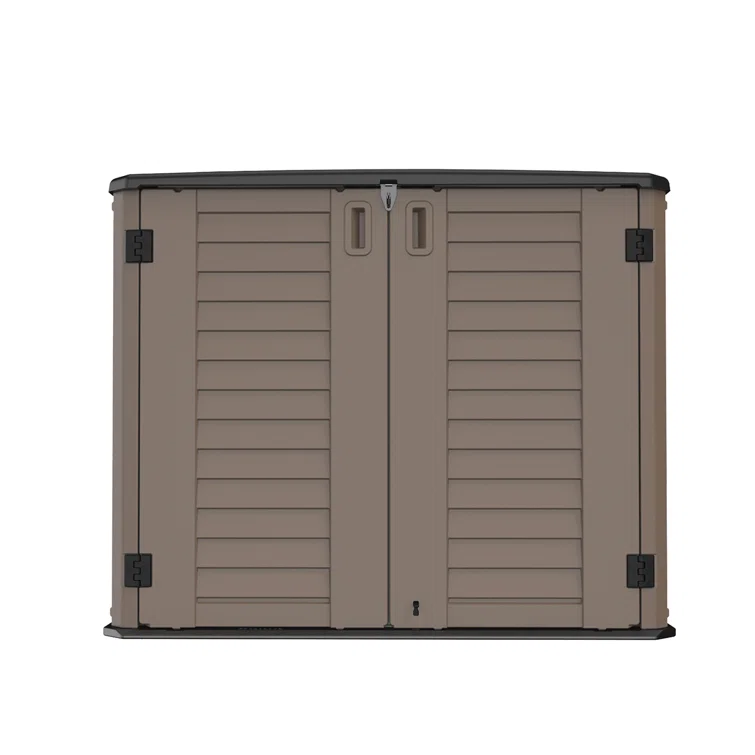 4 ft. W x 4 ft. D Metal Garbage Shed