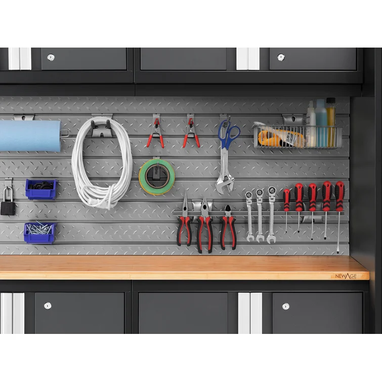Pro 3.0 Series 10 Piece Garage Storage Cabinet Set with Worktop