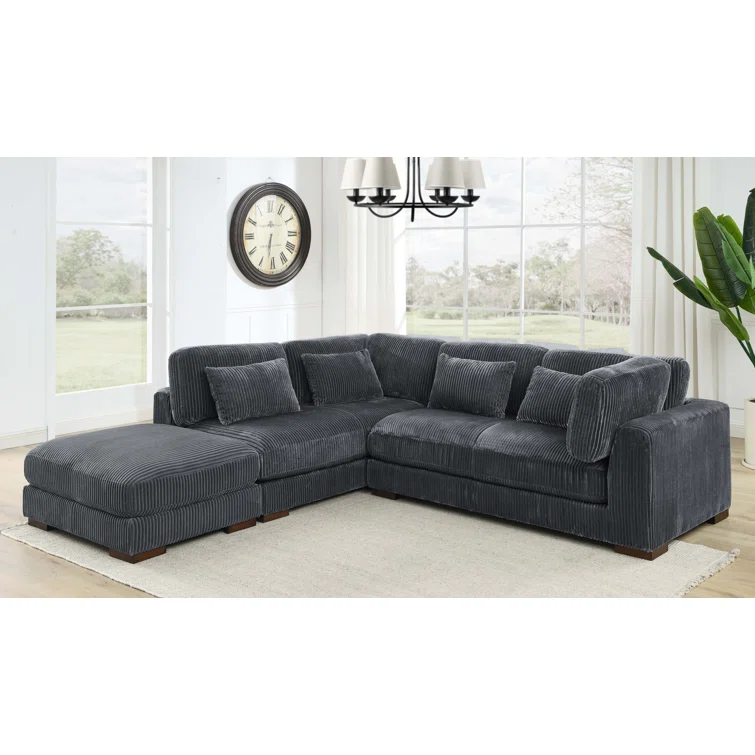 Beeston 3 - Piece Corduroy Sectional