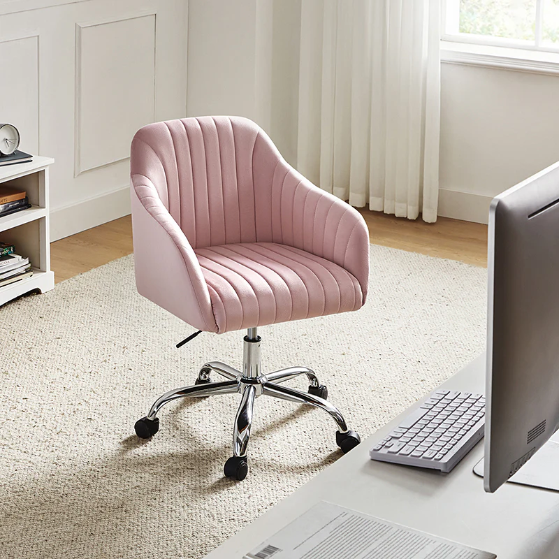 Theo Modern Velvet Task Chair with Tufted Back