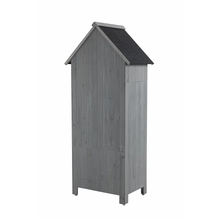 3 ft. W x 2 ft. D Wood Vertical Tool Shed