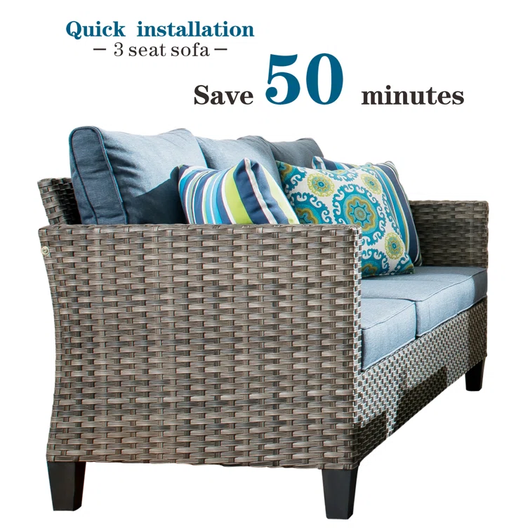 Harbin 5 - Person Outdoor Seating Group with Cushions