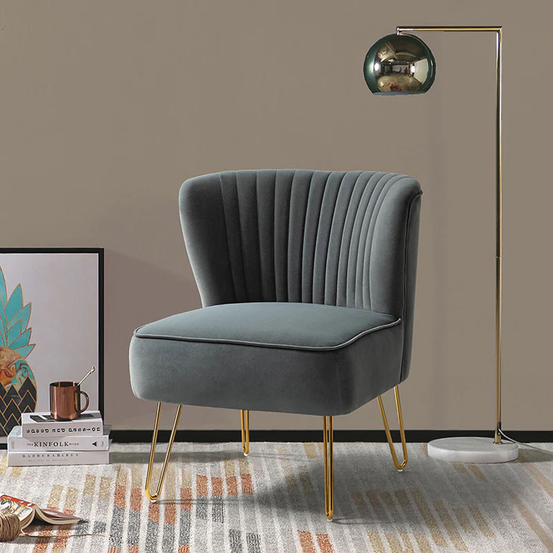 Ainhoa Velvet Tufted Back Side Chair