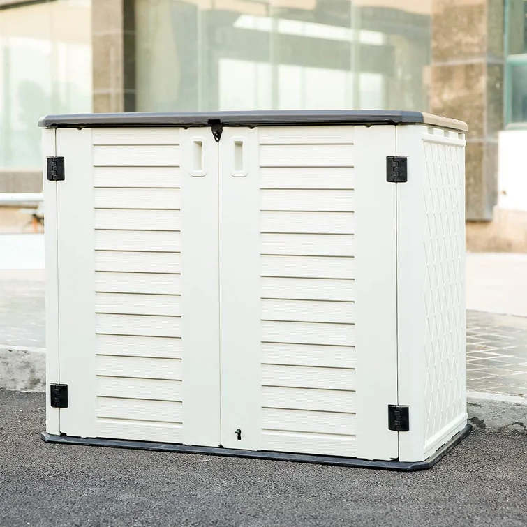 4 ft. 2 in. W x 2 ft. 5 in. D Plastic Horizontal Storage Shed