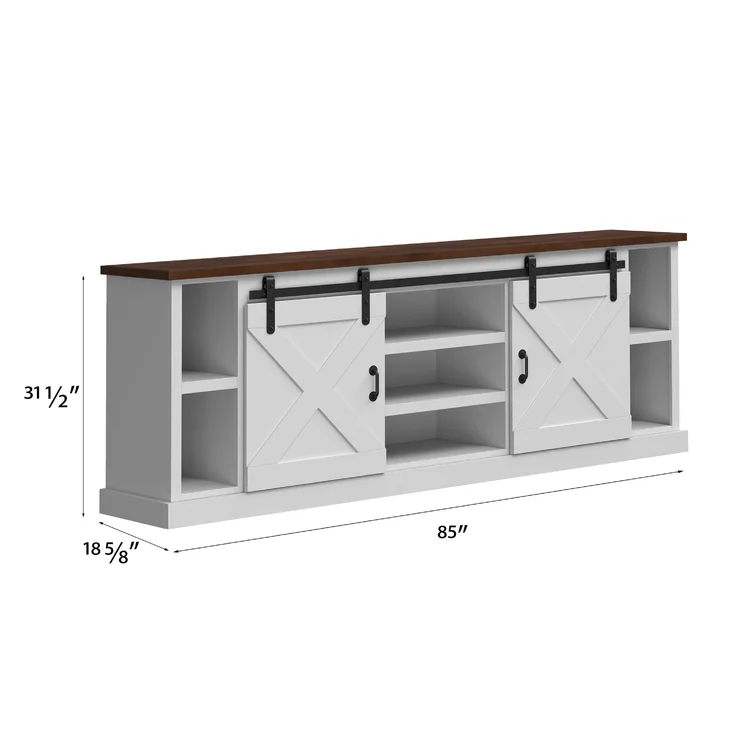 Hungerford 85 inch TV Stand Console for TVs up to 88 inches, No Assembly Required