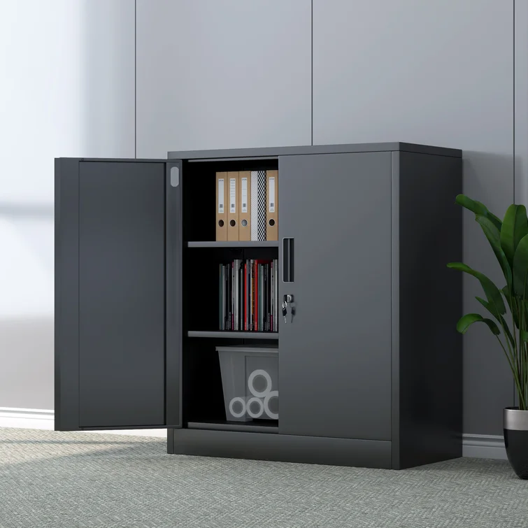 Huguley 36.2" H x 31.5" W x 15.75" D Metal Storage Cabinet