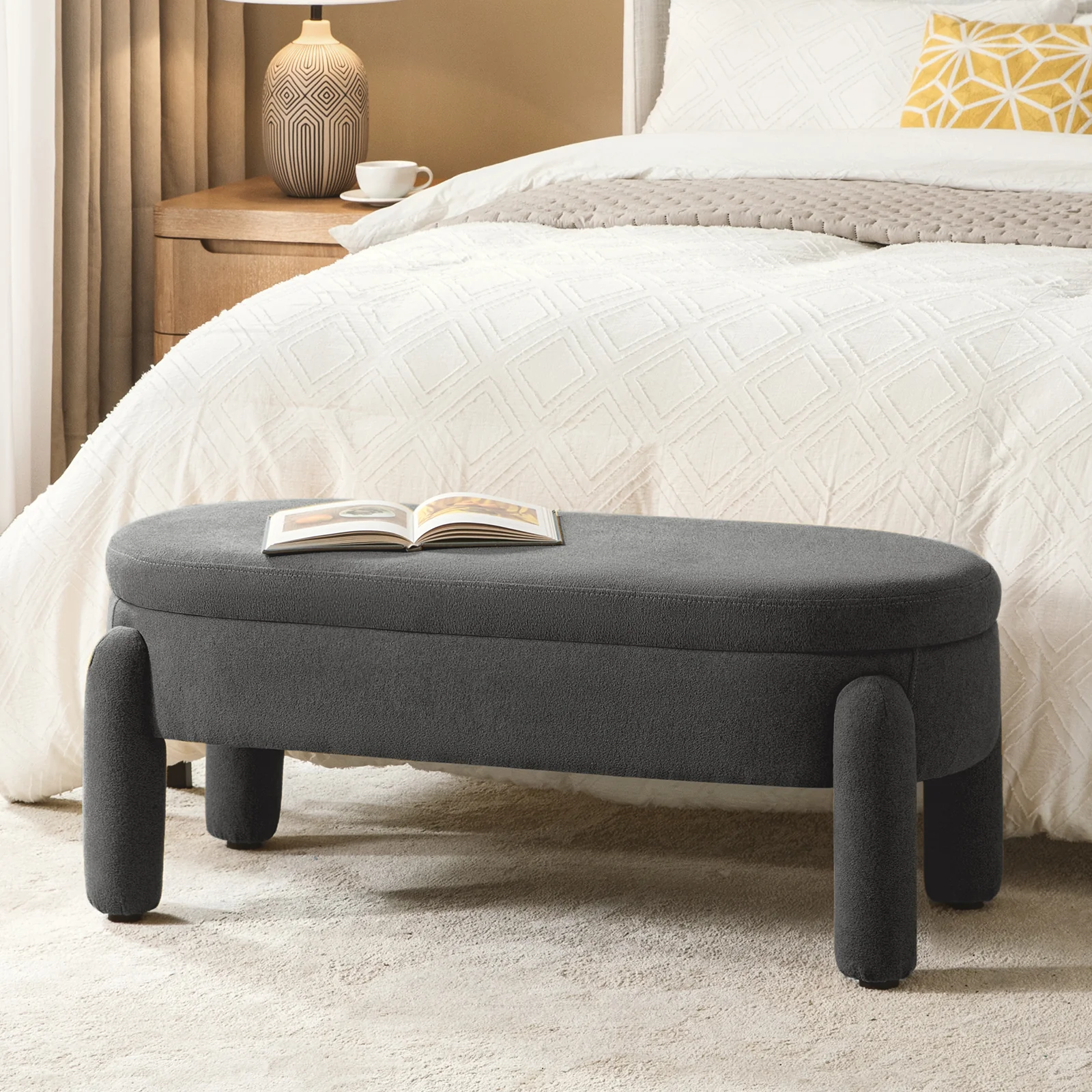 Flavio Storage Bench with Waterproof Fabric