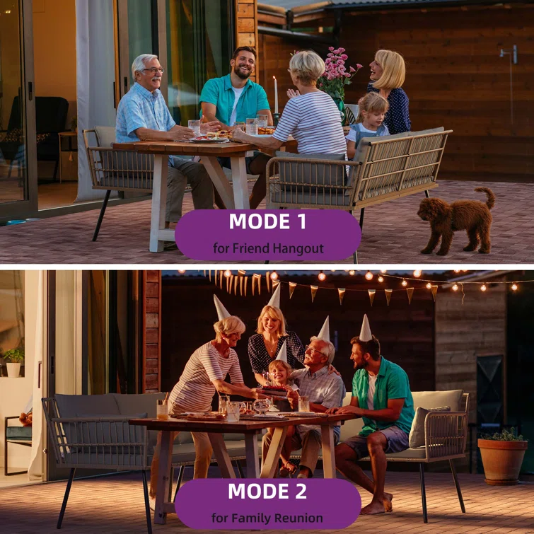 Walsh 5 - Person Outdoor Seating Group with Cushions