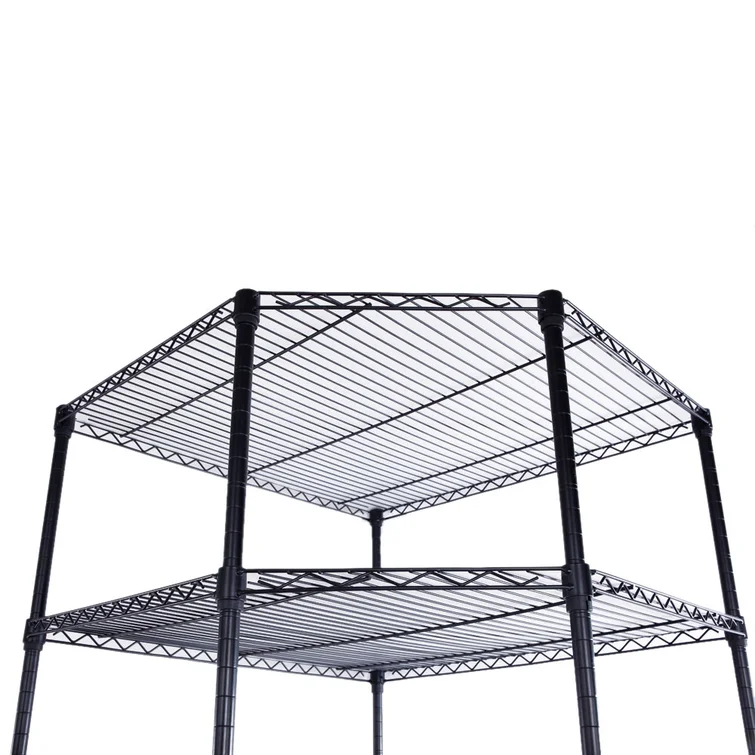 Wolfgram 27'' W Metal Height -Adjustable Shelving Unit with Wheels