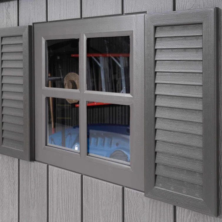 Lifetime 20 Ft. x 8 Ft. High-Density Polyethylene (Plastic) Outdoor Storage Shed with Steel-Reinforced Construction
