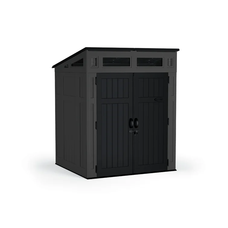 Suncast Modernist 6 ft. W x 5 ft. D Resin Vertical Storage Shed