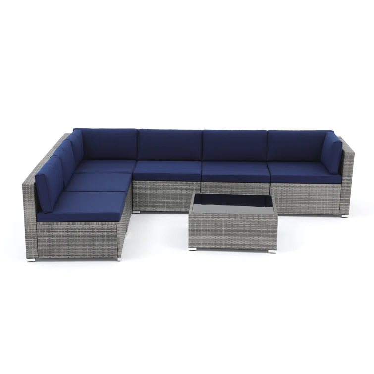 Azlyn 6 - Person Outdoor Seating Group with Cushions