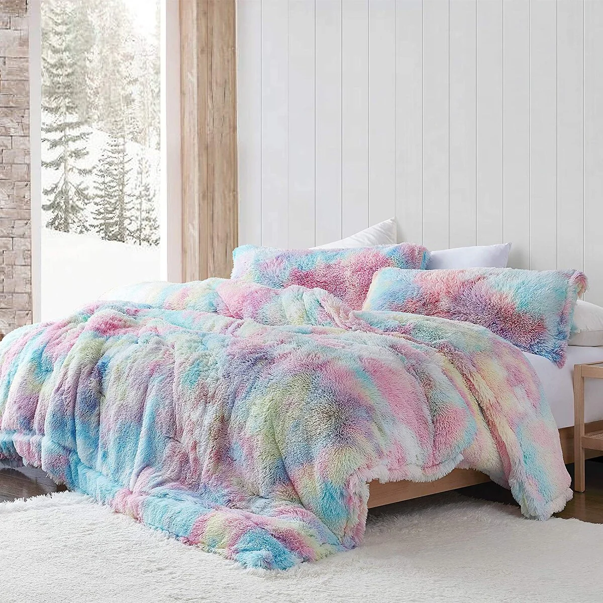 Unicorn Dreamz - Coma Inducer? Oversized Comforter Set - Buttercup Rainbow