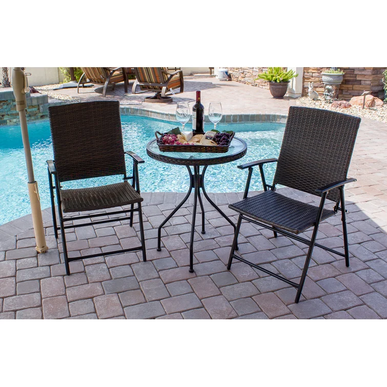 Bertfriede 2 - Person Round Outdoor Dining Set