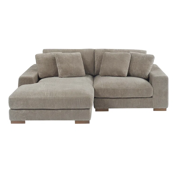 2 - Piece Corduroy Sectional